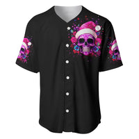 Sugar Skull Santa Baseball Jersey I Wan't To Be A Nice Person But Everyone Is Just So Stupid - Wonder Print Shop