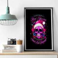 Sugar Skull Santa Canvas Wall Art I Wan't To Be A Nice Person But Everyone Is Just So Stupid - Wonder Print Shop