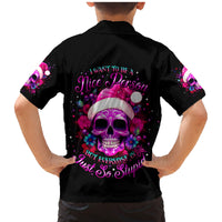 Sugar Skull Santa Family Matching Mermaid Dress and Hawaiian Shirt I Wan't To Be A Nice Person But Everyone Is Just So Stupid - Wonder Print Shop