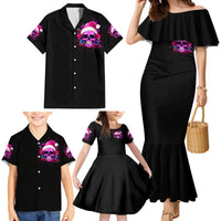 Sugar Skull Santa Family Matching Mermaid Dress and Hawaiian Shirt I Wan't To Be A Nice Person But Everyone Is Just So Stupid - Wonder Print Shop