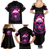 Sugar Skull Santa Family Matching Summer Maxi Dress and Hawaiian Shirt I Wan't To Be A Nice Person But Everyone Is Just So Stupid - Wonder Print Shop