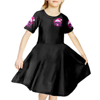 Sugar Skull Santa Kid Short Sleeve Dress I Wan't To Be A Nice Person But Everyone Is Just So Stupid - Wonder Print Shop