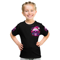 Sugar Skull Santa Kid T Shirt I Wan't To Be A Nice Person But Everyone Is Just So Stupid - Wonder Print Shop