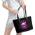Sugar Skull Santa Leather Tote Bag I Wan't To Be A Nice Person But Everyone Is Just So Stupid - Wonder Print Shop