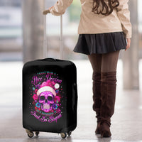 Sugar Skull Santa Luggage Cover I Wan't To Be A Nice Person But Everyone Is Just So Stupid - Wonder Print Shop