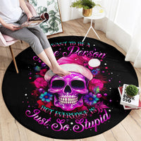 sugar-skull-santa-round-carpet-i-want-to-be-a-nice-person-but-everyone-is-just-so-stupid