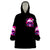 Sugar Skull Santa Wearable Blanket Hoodie I Wan't To Be A Nice Person But Everyone Is Just So Stupid - Wonder Print Shop