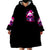 Sugar Skull Santa Wearable Blanket Hoodie I Wan't To Be A Nice Person But Everyone Is Just So Stupid - Wonder Print Shop