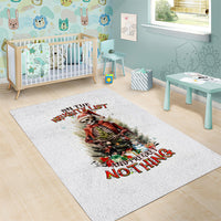 Skeleton Santa Claus Area Rug On The Naughty List And I Regret Nothing - Wonder Print Shop