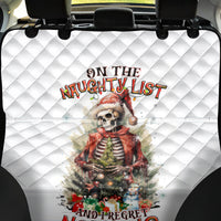 Skeleton Santa Claus Back Car Seat Cover On The Naughty List And I Regret Nothing - Wonder Print Shop