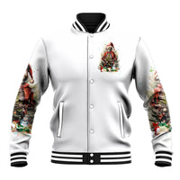 Skeleton Santa Claus Baseball Jacket On The Naughty List And I Regret Nothing - Wonder Print Shop