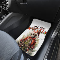 Skeleton Santa Claus Car Mats On The Naughty List And I Regret Nothing - Wonder Print Shop