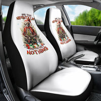 Skeleton Santa Claus Car Seat Cover On The Naughty List And I Regret Nothing - Wonder Print Shop
