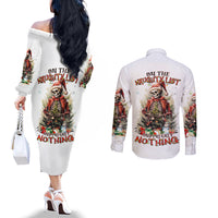 skeleton-santa-claus-couples-matching-off-the-shoulder-long-sleeve-dress-and-long-sleeve-button-shirt-on-the-naughty-list-and-i-regret-nothing