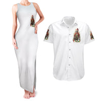 Skeleton Santa Claus Couples Matching Tank Maxi Dress and Hawaiian Shirt On The Naughty List And I Regret Nothing - Wonder Print Shop