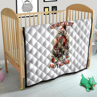 Skeleton Santa Claus Quilt On The Naughty List And I Regret Nothing - Wonder Print Shop