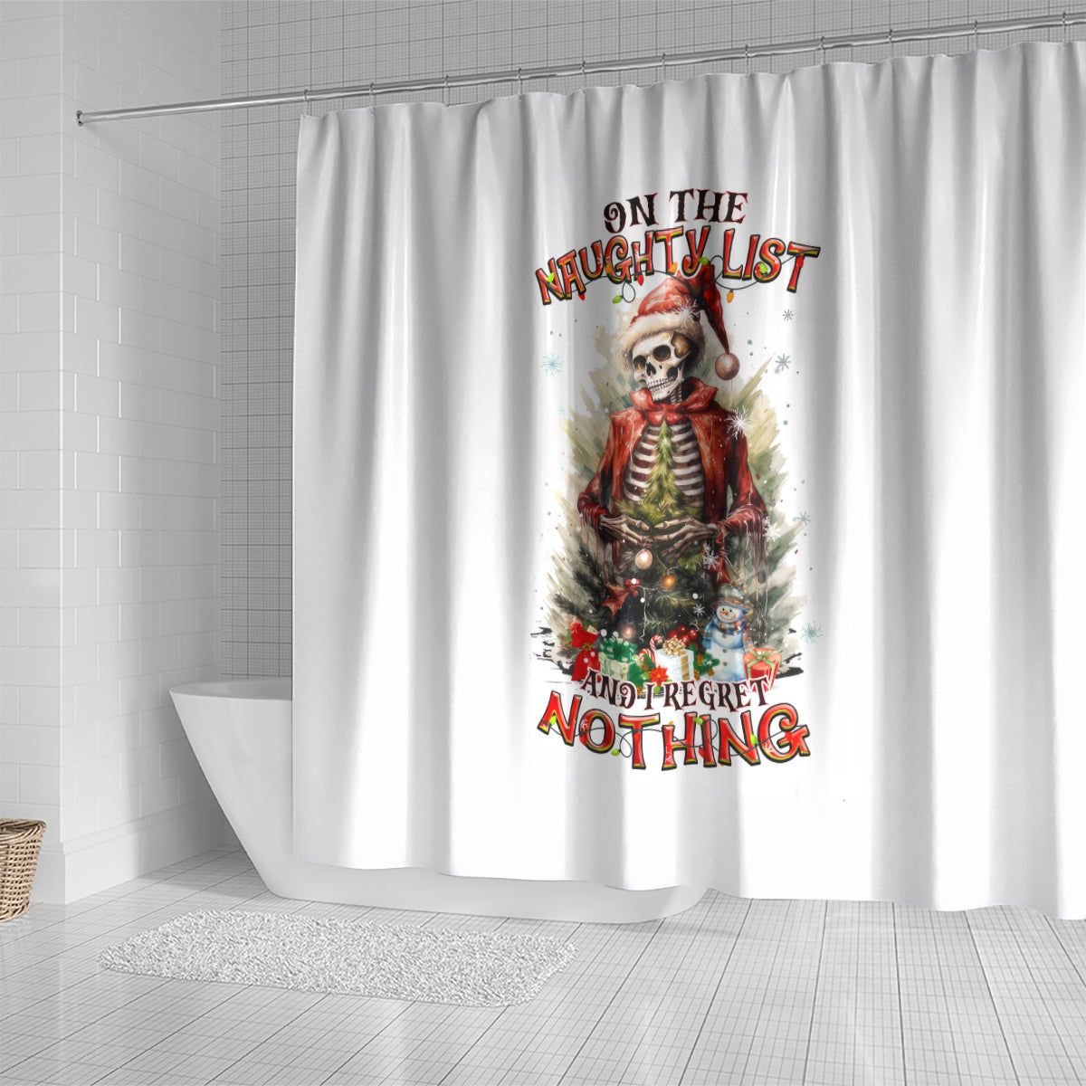 skeleton-santa-claus-shower-curtain-on-the-naughty-list-and-i-regret-nothing