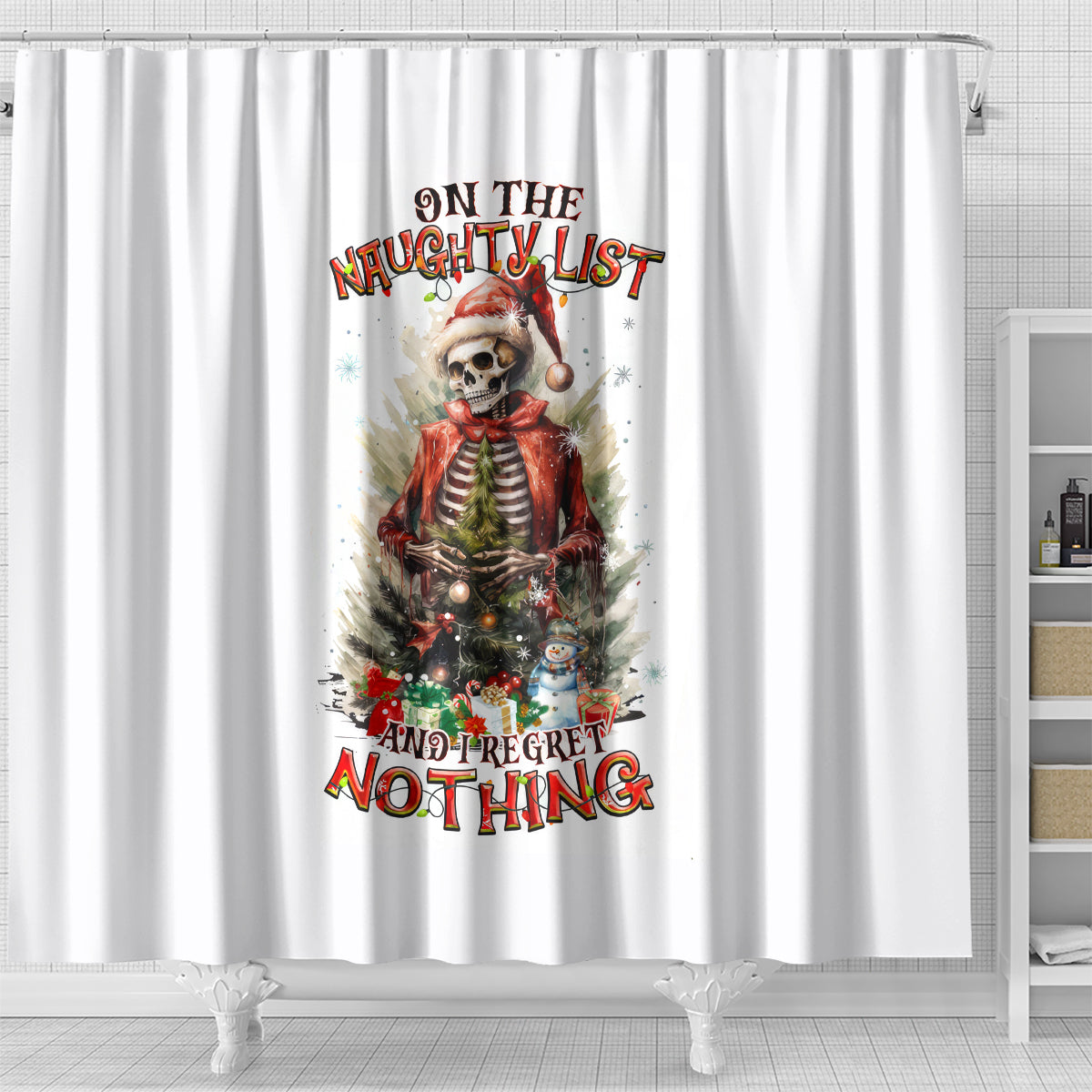 skeleton-santa-claus-shower-curtain-on-the-naughty-list-and-i-regret-nothing
