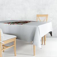Skeleton Santa Claus Tablecloth On The Naughty List And I Regret Nothing - Wonder Print Shop