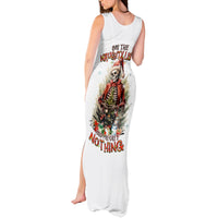 Skeleton Santa Claus Tank Maxi Dress On The Naughty List And I Regret Nothing - Wonder Print Shop