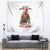 Skeleton Santa Claus Tapestry On The Naughty List And I Regret Nothing - Wonder Print Shop