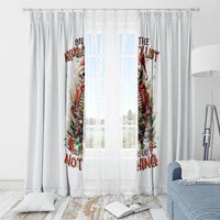 Skeleton Santa Claus Window Curtain On The Naughty List And I Regret Nothing - Wonder Print Shop