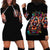 Flower Skull Hoodie Dress One Day Say Fuck Itt All And Let My Demons Out - Wonder Print Shop