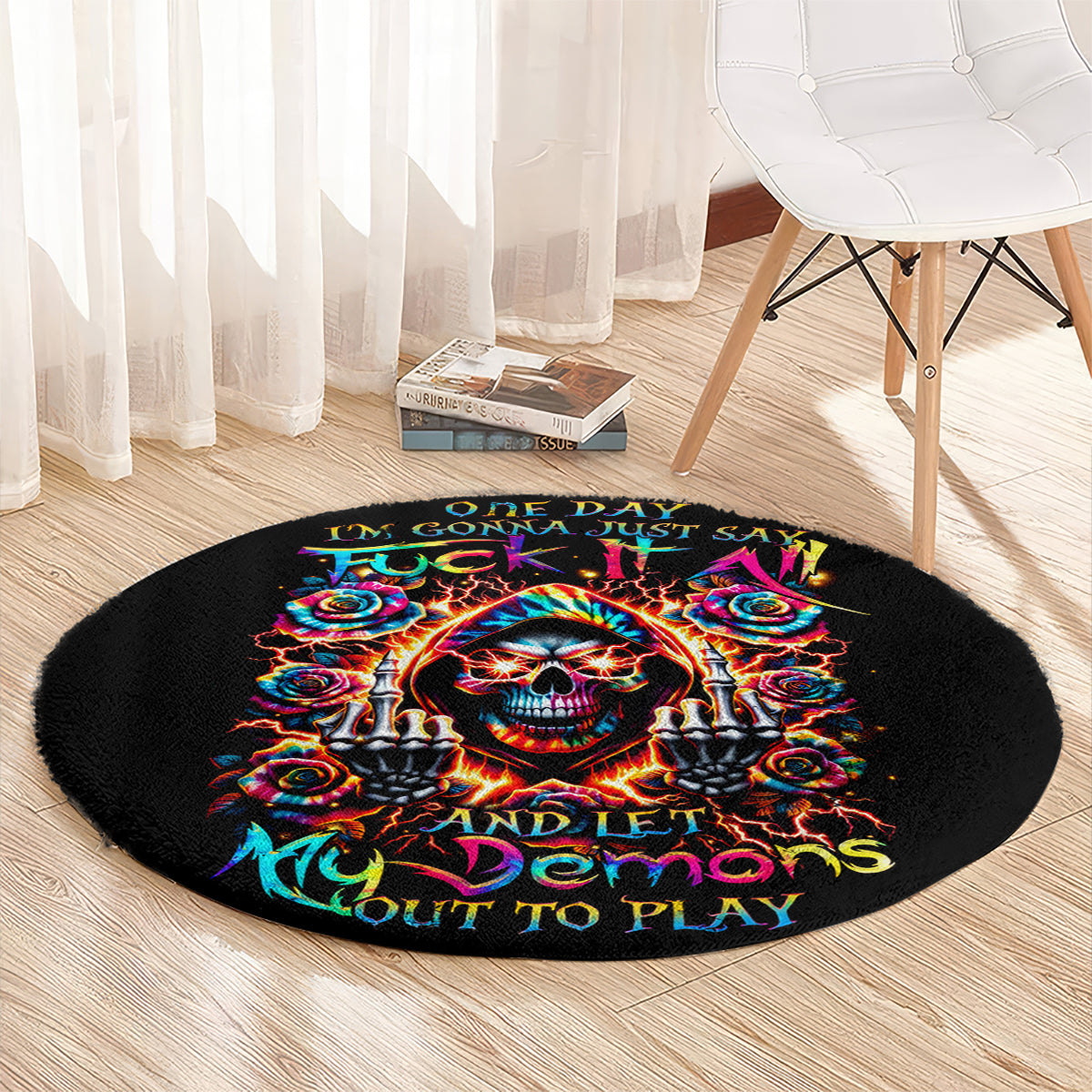 flower-skull-round-carpet-one-day-say-fuck-itt-all-and-let-my-demons-out
