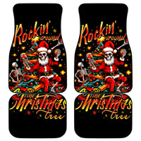 Skeleton Santa Claus Car Mats Rockin' Around The Christmas Tree - Wonder Print Shop