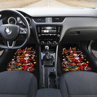 Skeleton Santa Claus Car Mats Rockin' Around The Christmas Tree - Wonder Print Shop