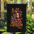 Skeleton Santa Claus Garden Flag Rockin' Around The Christmas Tree - Wonder Print Shop