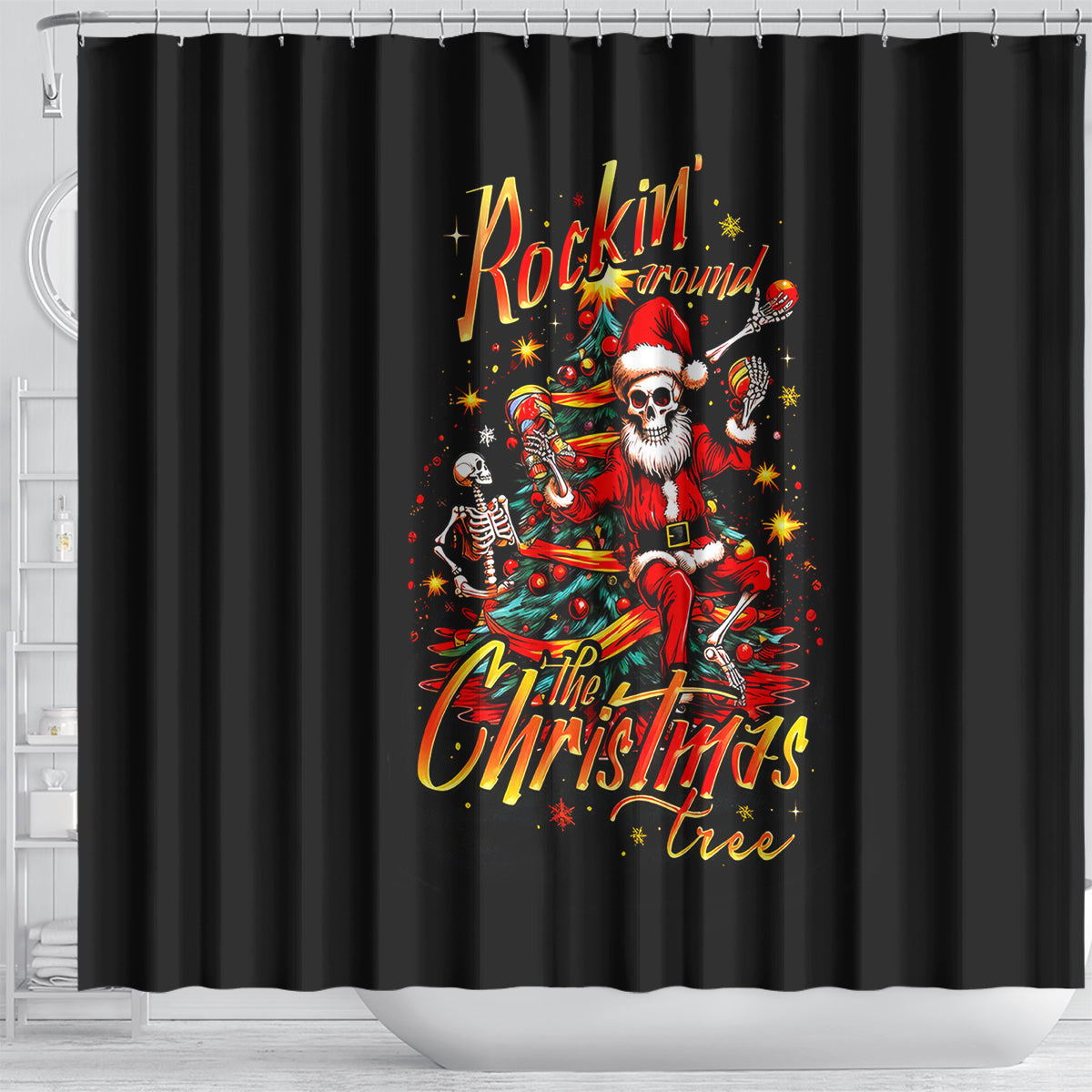 skeleton-santa-claus-shower-curtain-rockin-around-the-christmas-tree