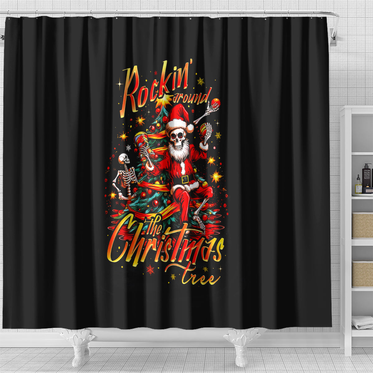 skeleton-santa-claus-shower-curtain-rockin-around-the-christmas-tree