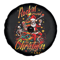 Skeleton Santa Claus Spare Tire Cover Rockin' Around The Christmas Tree - Wonder Print Shop