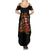 Skeleton Santa Claus Summer Maxi Dress Rockin' Around The Christmas Tree - Wonder Print Shop