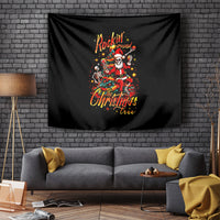 Skeleton Santa Claus Tapestry Rockin' Around The Christmas Tree - Wonder Print Shop