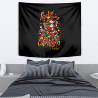 Skeleton Santa Claus Tapestry Rockin' Around The Christmas Tree - Wonder Print Shop