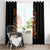 Skeleton Santa Claus Window Curtain Rockin' Around The Christmas Tree - Wonder Print Shop