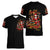 Skeleton Santa Claus Women V Neck T Shirt Rockin' Around The Christmas Tree - Wonder Print Shop
