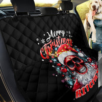 Skeleton Santa Claus Back Car Seat Cover Merry Christmas Bitches - Wonder Print Shop