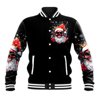 Skeleton Santa Claus Baseball Jacket Merry Christmas Bitches - Wonder Print Shop