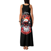 Skeleton Santa Claus Family Matching Tank Maxi Dress and Hawaiian Shirt Merry Christmas Bitches - Wonder Print Shop
