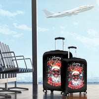 Skeleton Santa Claus Luggage Cover Merry Christmas Bitches - Wonder Print Shop