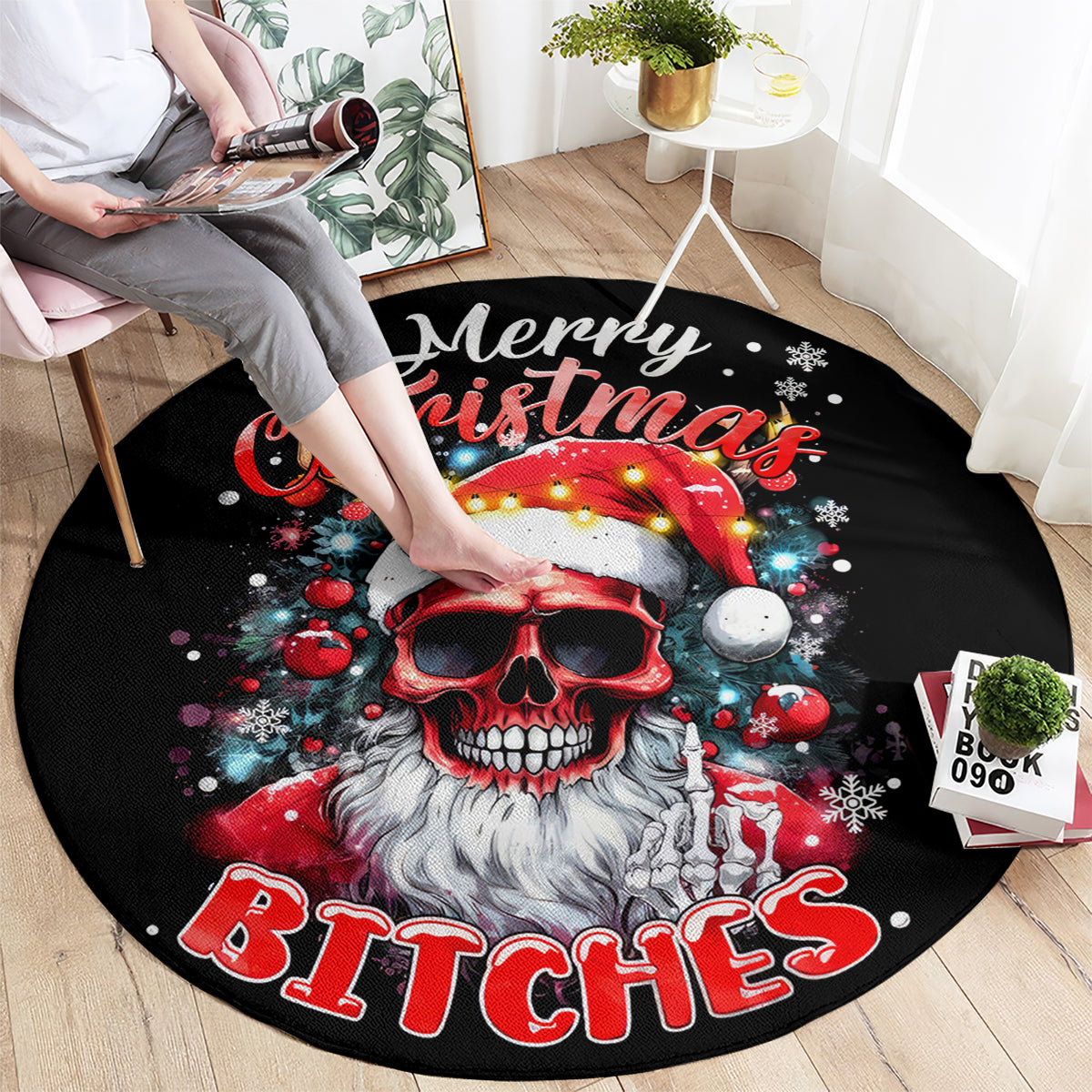 skeleton-santa-claus-round-carpet-merry-christmas-bitches
