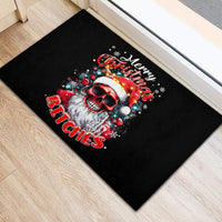 Skeleton Santa Claus Rubber Doormat Merry Christmas Bitches - Wonder Print Shop