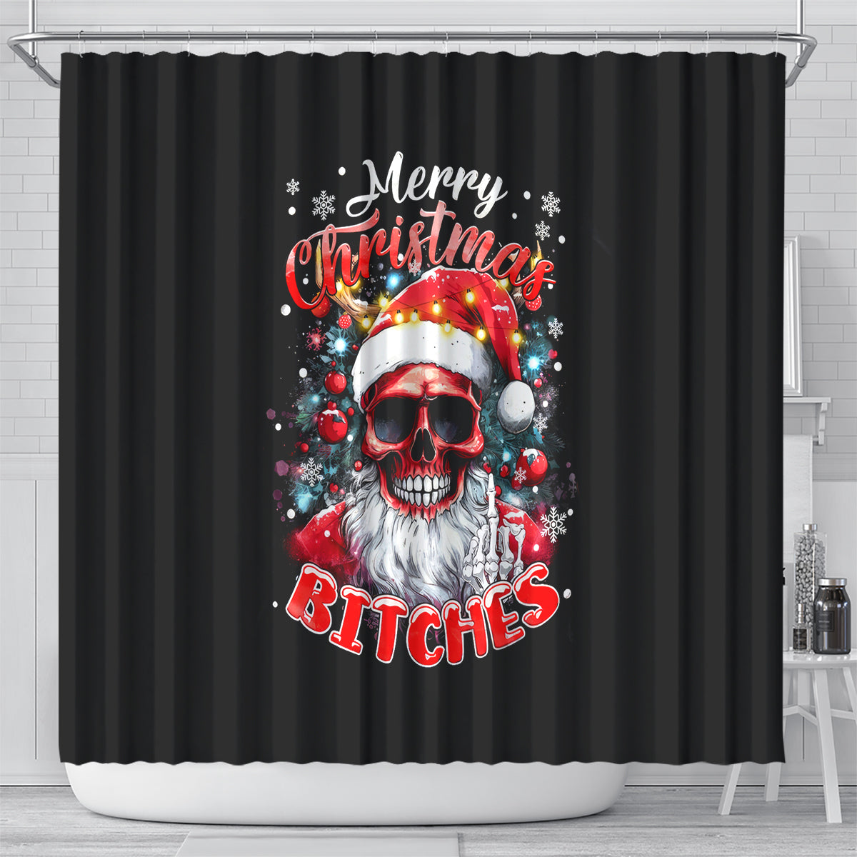 skeleton-santa-claus-shower-curtain-merry-christmas-bitches