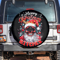 Skeleton Santa Claus Spare Tire Cover Merry Christmas Bitches - Wonder Print Shop