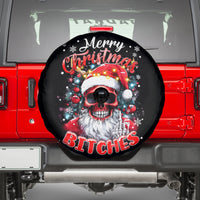 Skeleton Santa Claus Spare Tire Cover Merry Christmas Bitches - Wonder Print Shop