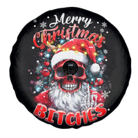 Skeleton Santa Claus Spare Tire Cover Merry Christmas Bitches - Wonder Print Shop