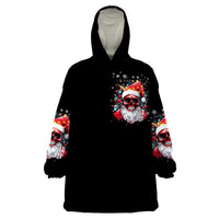 Skeleton Santa Claus Wearable Blanket Hoodie Merry Christmas Bitches - Wonder Print Shop